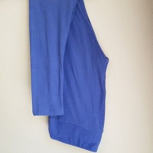Lularoe tall and curvy leggings blue solid TC